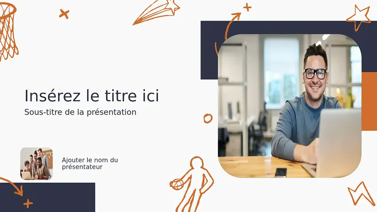 Thème de couverture d'action sur le terrain de basketball