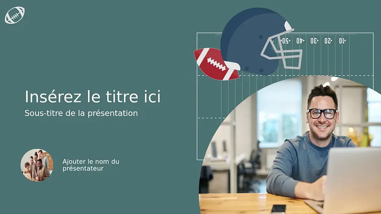 Modèle de couverture d'athlétisme de football américain
