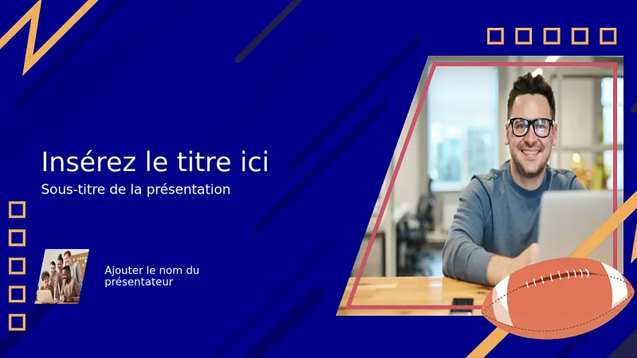 Mise en page de couverture de football américain