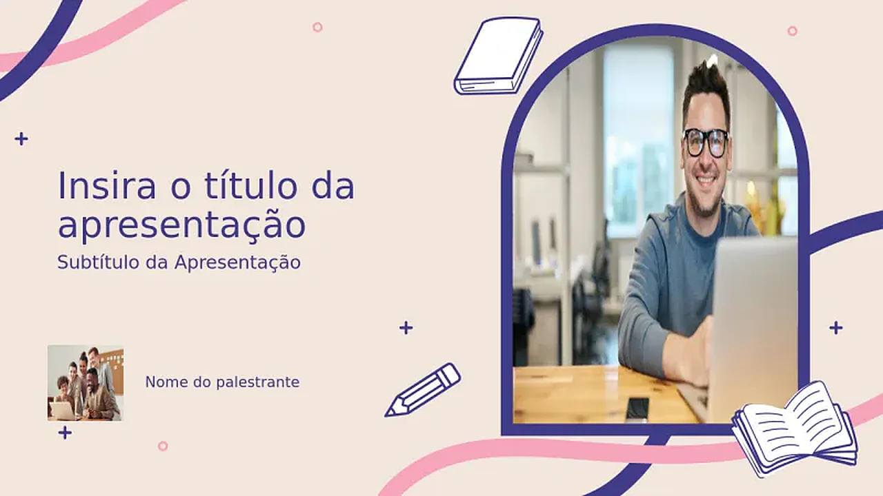Tema de Capa Educacional Geométrica para Crianças na Escola