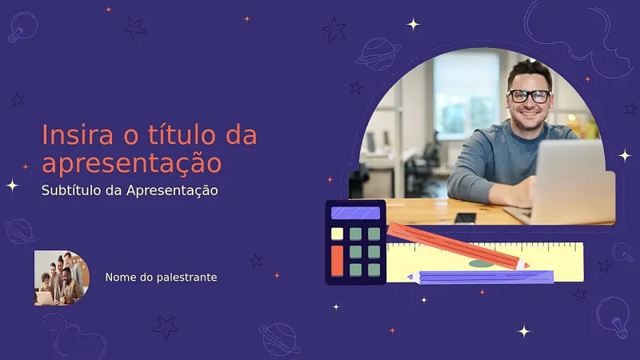Capa do Tema Galáxia do Grupo de Estudantes