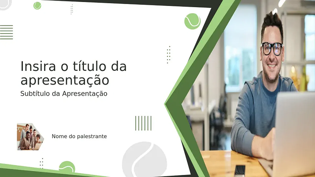 Template de Capa Título Campeonato de Tênis