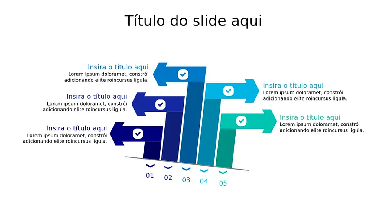 Processos Em Ppt Infográfico de Processo em 5 Etapas com Setas … | PPT Design