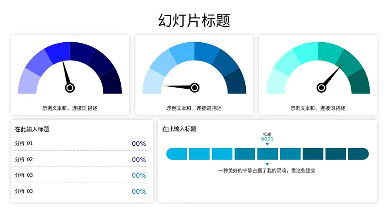 三重仪表绩效仪表板模板