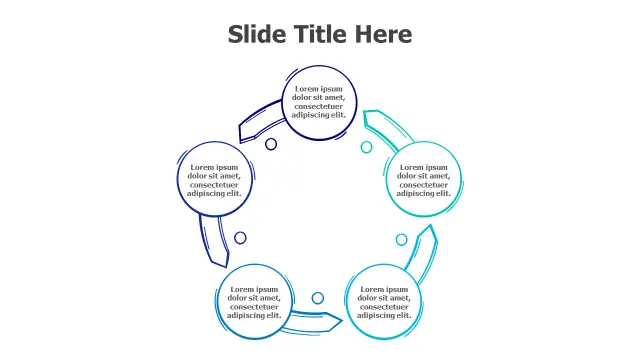 5-Point Circular Process Flow Diagram — Profesâ€¦ | PPT Design