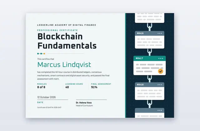 Genesis Block – Zertifikat Blockchain-Grundlagen