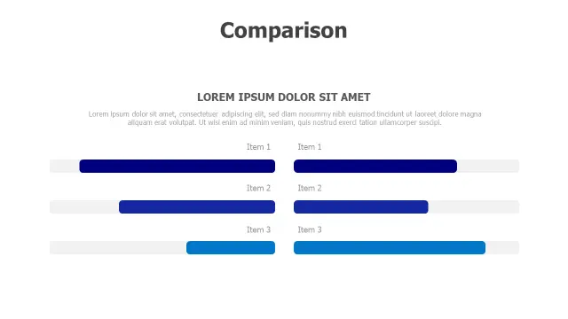 Side by Side Product Comparison Chart