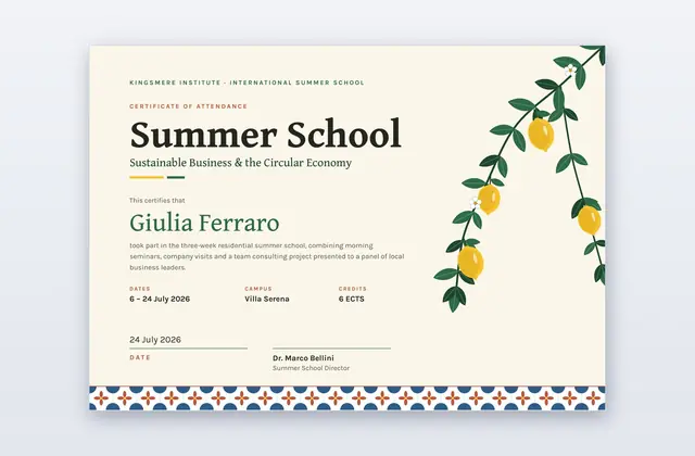 Urkunden-Vorlagen für Schule & Schüler | PPT-Design