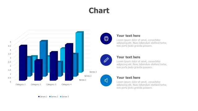 Multi Series 3D Column Chart Dashboard | Charts | PPT Design