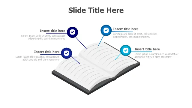 Open Book Knowledge Points Infographic | PPT Design