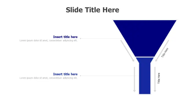 Two Stage Sales Funnel Diagram | Funnel | PPT Design