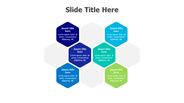 Six Point Hexagon Cluster Infographic — Alternâ€¦ | PPT Design