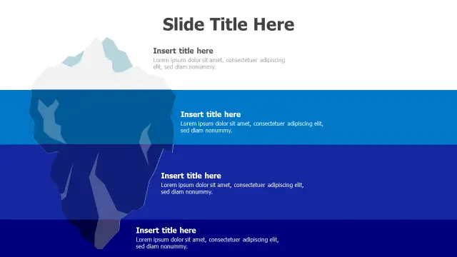 Four Layer Iceberg Analysis Template | Iceberg | PPT Design