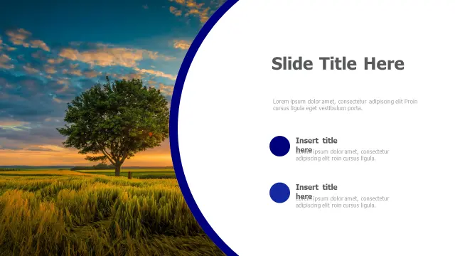 Nature Landscape Curved Split Layout — Alternaâ€¦ | PPT Design