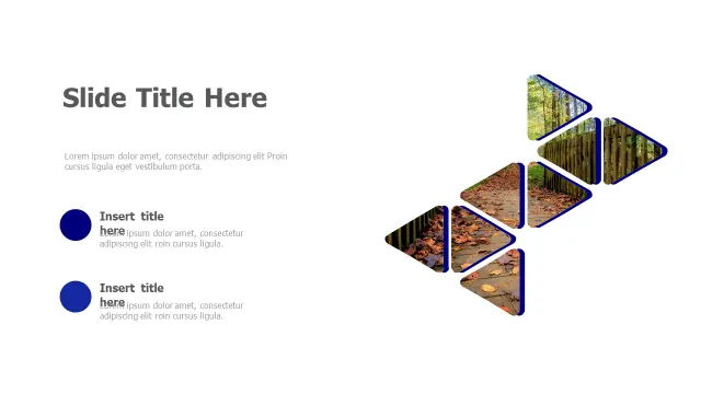 Six Triangle Photo Mosaic Layout | PPT Design