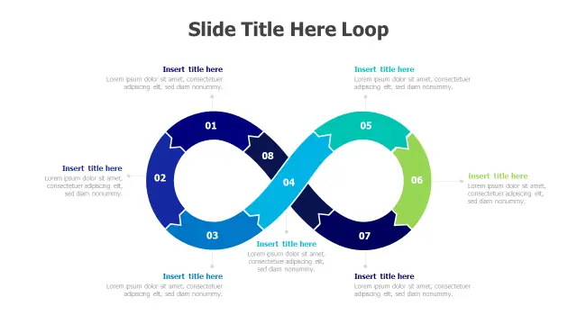 8-Step Continuous Process Infinity Loop | PPT Design