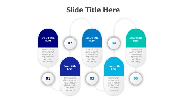 5-Step Circular Process Flow Infographic | PPT Design