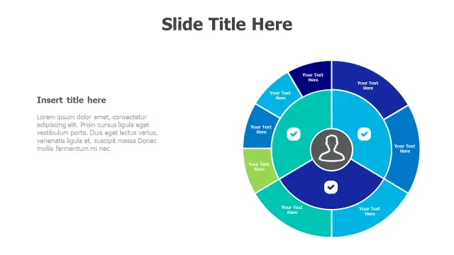 8-Section User Profile Wheel Chart | Charts | PPT Design