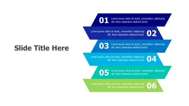 Six Step Chevron Process Infographic | PPT Design
