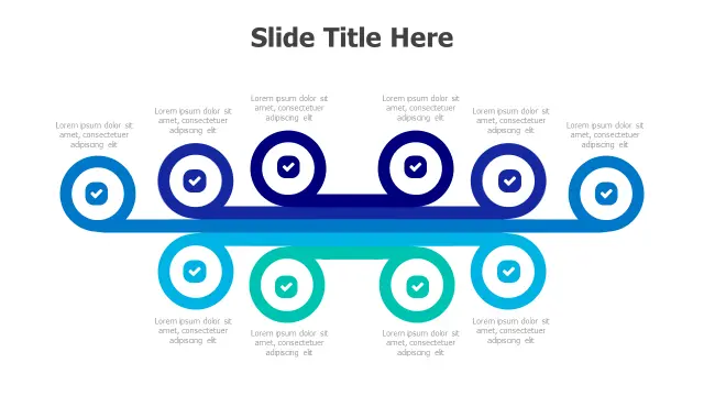 10-Step Dual Path Milestone Tracker | PPT Design