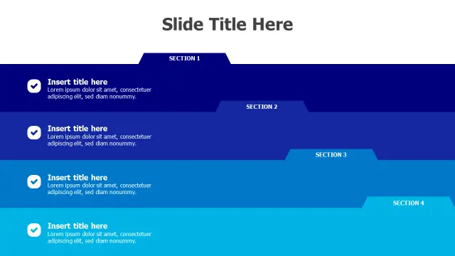 Four Step Progress Checklist Layout | Agenda | PPT Design