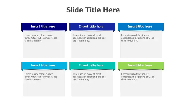Six Point Speech Bubble Grid Layout | Agenda | PPT Design