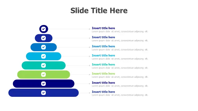 8-Level Progress Pyramid Infographic | Pyramid | PPT Design