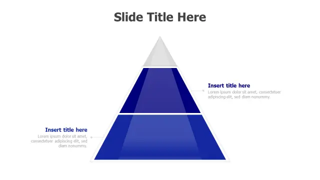 Two Level Hierarchical Pyramid Infographic | PPT Design