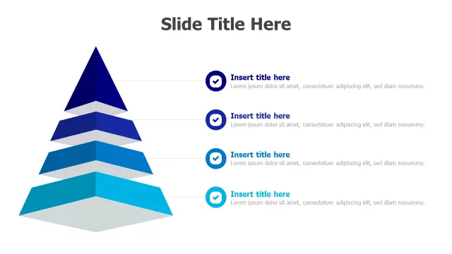 4-Level Stepped Pyramid Infographic Template | PPT Design