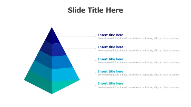Five Level 3D Pyramid Infographic — Alternate L… | PPT Design