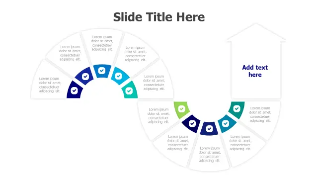 10-Step Circular Process Timeline Infographic | PPT Design