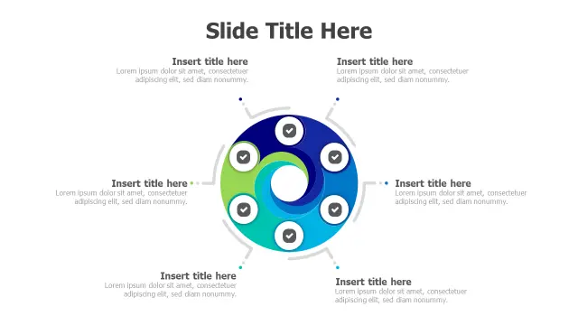 6-Point Circular Process Flow Diagram — Alternâ€¦ | PPT Design