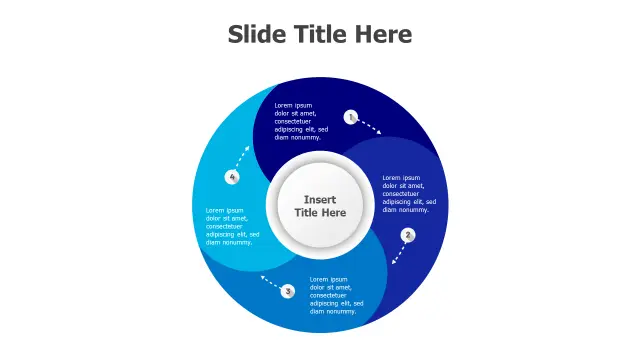 4-Step Process Circular Flow Infographic | PPT Design