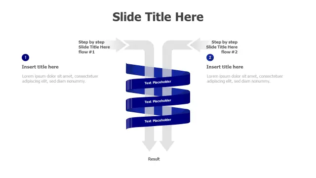 Two-Path Convergence 3D Spiral Flow | Spiral | PPT Design