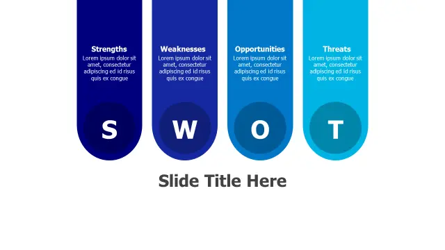 SWOT Analysis Vertical Pill Infographic | SWOT | PPT Design