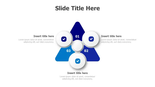 3-Point Triangle Checklist Infographic Layout | PPT Design