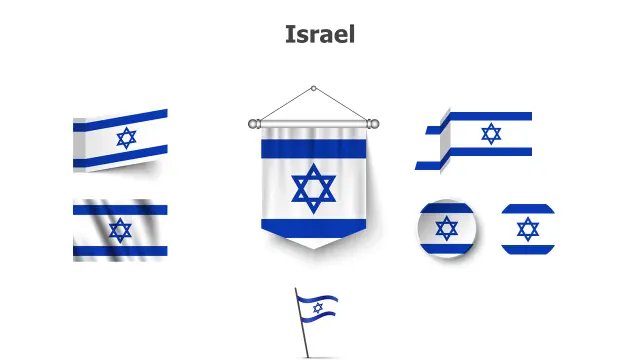 Israel Flag Multi-Format Collection Template | PPT Design