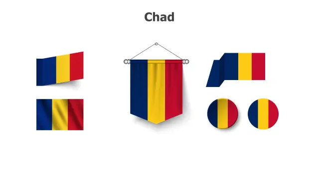 Chad Flag Collection Six Format Variants | PPT Design