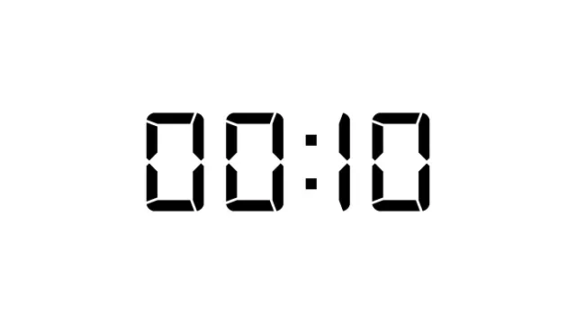 Digital LCD Countdown Timer Display | Timer | PPT Design
