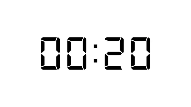 Digital Clock 20 Second Countdown Timer | Timer | PPT Design