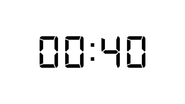 Digital Clock Style Countdown Timer | Timer | PPT Design