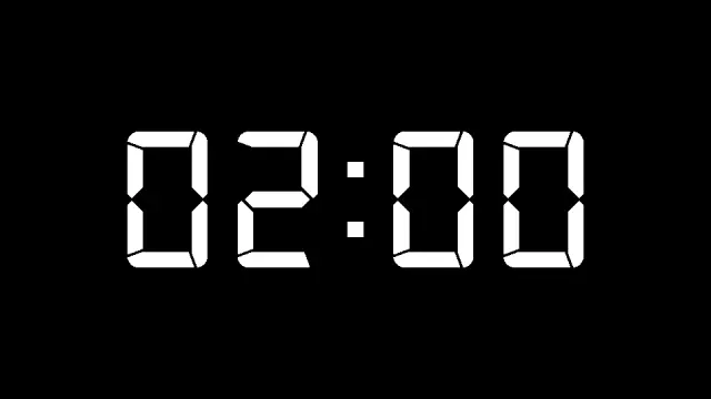 Digital LCD 2 Minute Countdown Timer | Timer | PPT Design