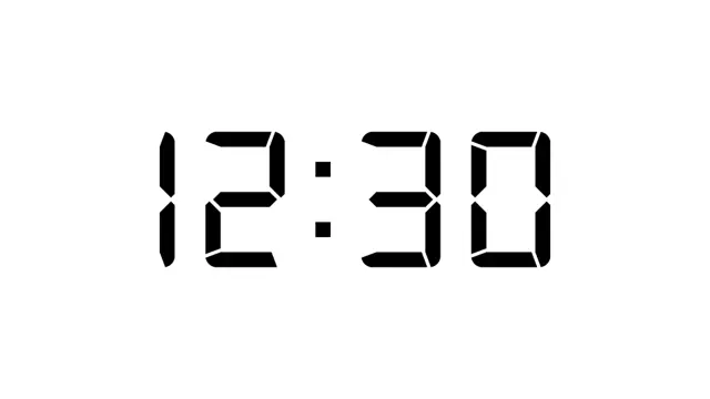 Digital Clock 12:30 Countdown Timer | Timer | PPT Design