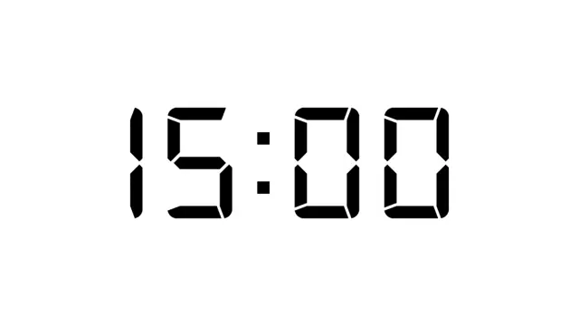 Digital Display Countdown Timer 15 Minutes
