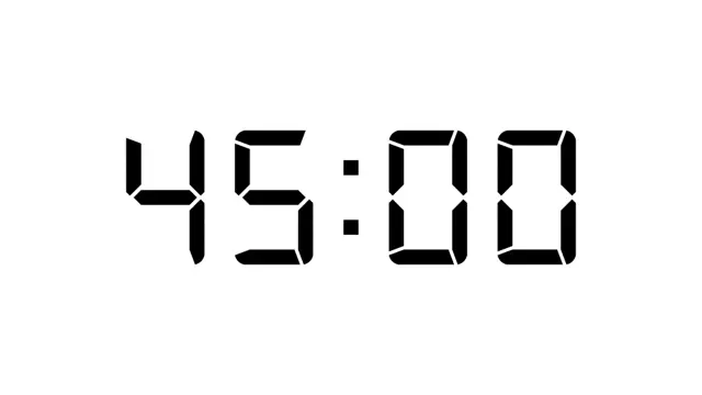 45 Minute Digital Display Timer | Timer | PPT Design
