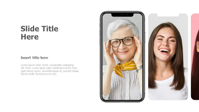 iPhone Photo Gallery Split Screen Layout | PPT Design