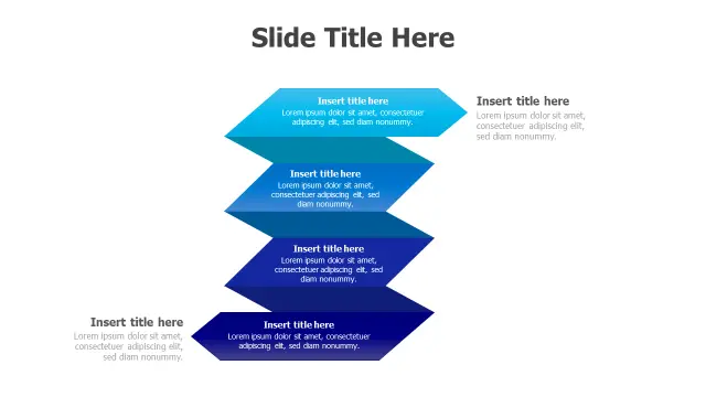 4-Step Chevron Arrow Process Flow — Alternate â€¦ | PPT Design