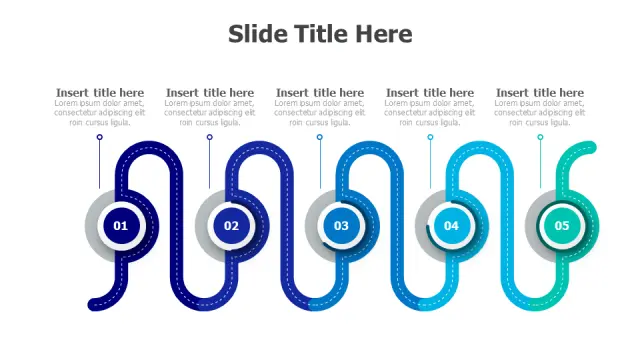 5-Step Journey Path Infographic Template | PPT Design