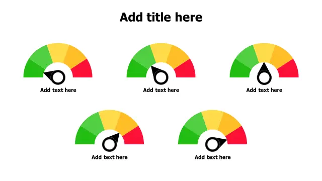Five Tier Performance Gauge Dashboard | PPT Design