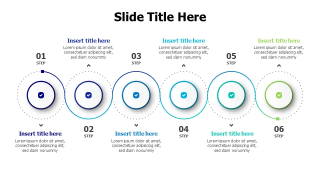 6-Step Circular Process Timeline Infographic | PPT Design